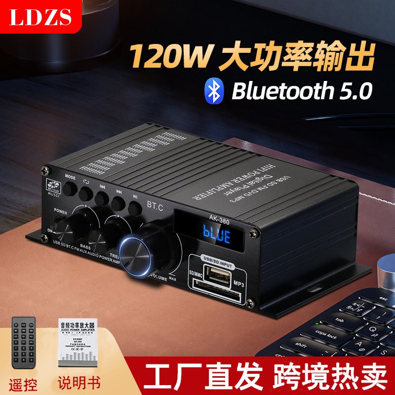 Ak380 Power Amplifier Bluetooth Car Home 12V Power Amplifier E-Commerce Products - Image 3